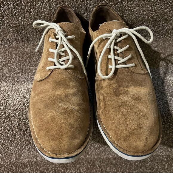 Men’s Toms Suede Dress Shoes Tan/Light Brown Sz 12 - Picture 12 of 13